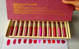 Brand MATTE lip gloss lipstick lip gloss sets 12colors Lipstick Collection lipsticks Lipgloss setlip glosslipstick waterproof1716385