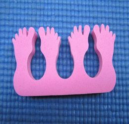 50 pcslot pinkfoot Nail Art Soft Finger Toe Separator for nail care Manicure6932747