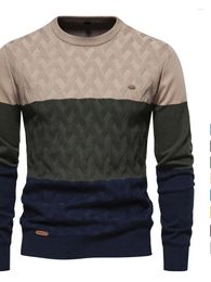 Men's Sweaters 2024 Autumn And Winter Cross-border Tops Long-sleeved Trendy Slim Round Neck Versatile European Size