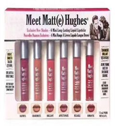 Makeup Matte Lip Gloss Meet Matte Hughes Mini set Long Lasting Liquid Lipstick with the Brand in stock 6pcsset4796957