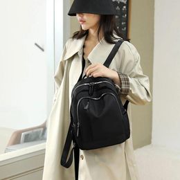 School Bags Women High Quality Nylon Backpacks Korean Fashion Japanese Waterproof Solid Color Small Fresh Backpack Travel Mochila