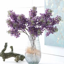 2Pcs Real Touch Artificial Lilac Flowers flores artificiales for home wedding DIY decoration fake flower arrangement 240306