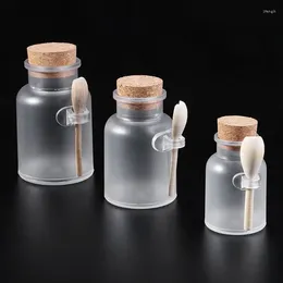 Storage Bottles Scrub Bath Salt Bottle Set ABS Sealed Jar Frosted Container