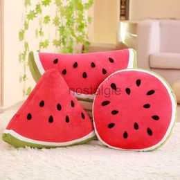 Animals BABIQU 1pc Simulation Watermelon Pillow multi shape Soft Stuffed Cushion Plush Toy Cool Fruit Lifelike Summer Child Cute Gifts HKD230706 240307