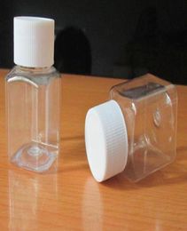 30ml Transparent PET Small Square Bottle Screw Cap Plastic Sample Bottle Pill Bottles Clear Capsule Bottle6923522