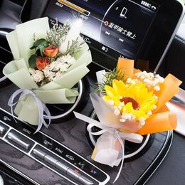 Car Air Freshener Eternal flower Auto Perfume Clip dried AirVent Outlet Aromatherapy Smell Diffuser Decorative 240307