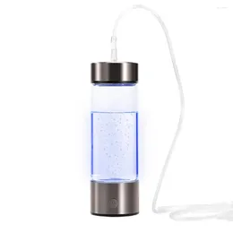 Wine Glasses Electrolysis Water Bottle Portable Hydrogen Ionizer For Home Office Travel Rechargeable Glass Fitness
