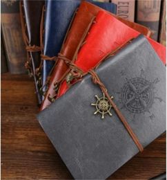 Retro Kraft Papers Nautical Notebook Compass Loose Leaf Bundled Notepads Exquisite Travel Office Multi Colour Rectangle Notebooks 6250406