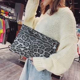 Evening Bags Casual For Women 2024 Animal Print Leopard Clutch Female Fashion Design Leather Wallet Messenger Bag Ladies Elegant Handbag