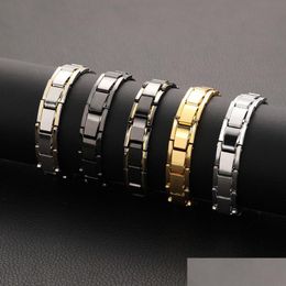 Bangle Update Hematite Magnets Healthy Power Bracelet Bangle Women Mens Bracelets Wristband Fashion Jewelry Drop Delivery Jewelry Bra Dhvjv