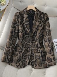 Fashion Coffee Green Casual Ladies Blazer Women Long Sleeve Single Button Slim Female Autumn Winter Jacket 240223