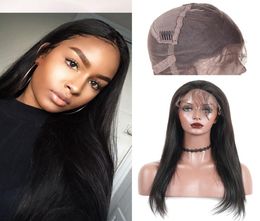 100 Unprocessed Brazilian Virgin Remy Human Hair Wigs Full Lace Wigs Silky Straight 150 Density Swiss Lace Wig Whole Cheap P7612052