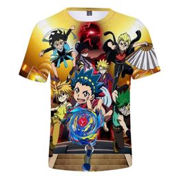 Bey Blade Burst 3D Tshirt Kids Adult Short Sleeve Cartoon Funny T Shirt Cosplay Costumes Beyblade Burst Evolution Clothes8396466