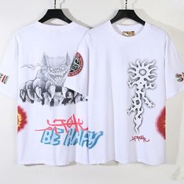 2024 White Tee Men Women T-shirt Hip Hop Spring Summer Short Sleeve Tshirts