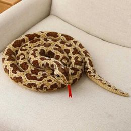 Animals 1pc 200cm300cm Giant Snakes Plush Toy Simulation Long Golden Python Stuffed Snake Plushie Children Boys Gift 240307