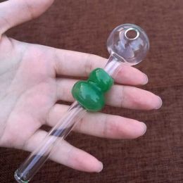 Wholesale Colourful Smoking Hand Pipes Unique Shape Glass Pyrex Oil Burner Pipes Mini Glass Spoon Pipes SW27 LL