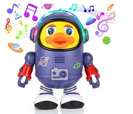 Baby Duck Toy Musical Interactive Toy Electric with Lights and Sounds Dancing Robot Space Elements for Infants Babies Kids Gifts