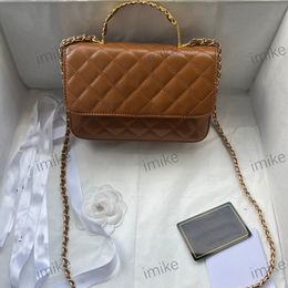 Designer bag women's bag mini sheepskin handle with chain strap that can be slanted across one shoulder phone bag