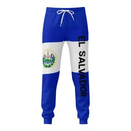 Pants El Salvador Flag Mens Sweatpants with Pockets Joggers for Men Sports Casual Sweat Pants With Drawstring