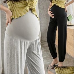 Maternity Bottoms Maternity Bot Plus Size Spring Loose Soft Trousers Fashion Breathable Pregnancy Pants Belly Lift Comfortable Ankle-L Dh3Rz