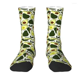 Men's Socks Funny Print Cute Avocado Fruit Cartoon Pattern For Men Women Stretch Summer Autumn Winter Crew