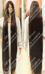 2016 new wig 150cm 60 inch Dark Brown Long straight hair Christmas costume wig4592162