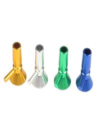 Cool Colourful Handle Aluminium Alloy 14MM Male Bowls Philtre Joint Smoking Portable For Dry Herb Tobacco Oil Rigs Wig Wag Bongs Hoo7439631