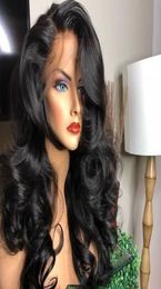 HD Transparent Lace Front Human Hair Wigs Full Wig Pre Plucked Brazilian Body Wave 360 Frontal With Baby Remy4961653