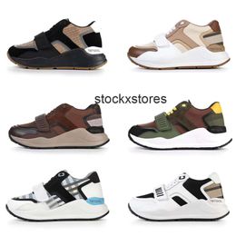 Designers Vintage Men Cheque Sneakers Designer Shoes Women Top Quality Suede Leather Gingham Sneaker Front Fastening Ankle Trainers Casual Sports Shoes