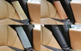 2pcs Soft Car Safety Seat Belt Covers PU Leather Shoulder Protection Pad Cushion Protector Safety Belts Shoulder 4 Colors4319255