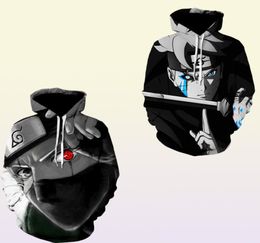 2021 Autumn New Japanese Anime es Kakashi Men's women Hoodie Pri 3D nting Pullover Sweatshirt Hip Hop Kids Long Sleeve Top Y12014861775