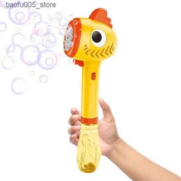 Novelty Games Baby Bath Toys Automatic bubble blower cartoon safety leak proof bubble manufacturing machine toy bubble stick toy bubble stick Q240307