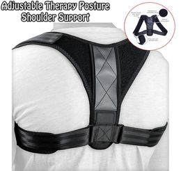 Upper Back Posture Corrector Clavicle Support Belt Back Straight Slouching Corrective Posture Correction Spine Braces Supports Hea8445742