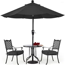 Tents And Shelters Durable Patio Umbrellas 10' Dark Gray Freight Free Outdoor Umbrella For Garden Furniture Parasol Set