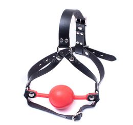 Red 48mm Silicone Ball Gag for Couples Adult Bondage Sex Toys BDSM Bondage Sex Products for Slave Game Erotic Toys Sexy Toys 1272065