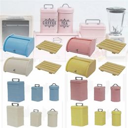 1/6 Scale Dollhouse Bread Bin Multicolor Plastic Simulation Lunch-box Food Toy DIY Miniature Baking Storage Tank Doll House 240305