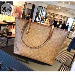 70% Factory Outlet Off Women's Versatile and Fashionable Genuine Leather One Crossbody Shopping Light Tote Bag on sale