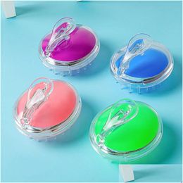 Hair Brushes Crystal Transparent Shampoo Brush Head Mas Bath Sile Meridians Comb Manufacturer Drop Delivery Hair Products Hair Care St Dhepj