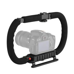 Action Stabilizer Grip Flash Bracket Holder Handle Professional Video Accessories for DSLR DV Camera Camcorder Smartphones 240229