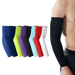 Basketball Arm Guards Lengthen Elbow Protective Gear Men Women Sports Riding Fiess Running Slip Breathable Sunscreen Sleeves