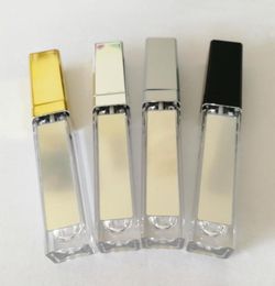 Whole LED Square Clear Lip Gloss Tube Empty Tubes with Mirror Custom Label Makeup Lipblam Lipstick Lipgloss Bottles Containers3752621