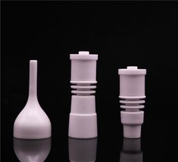 10 style male female domeless ceramic nail with ceramic carb cap dabble fit 16 or 20 Enail coil VS titanium nail4571997