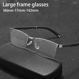 Sunglasses Frames Fashion Leisure Business Eyewear Ultra Light Alloy Optical Prescription Half Frame Glasses Luxury For Men Big Size