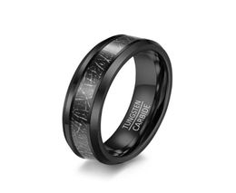 Wedding Rings Whole Men Black Hand Jewelry 6mm 8mm Tungsten Steel Carbide Inlaid Messy Line Engagement Ring For CoupleWedding8606357