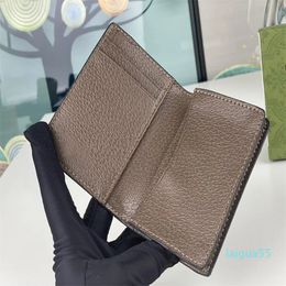Designer wallets cion purses men women fashion credit card holders high-quality classic digram golden letters short money clutch bags