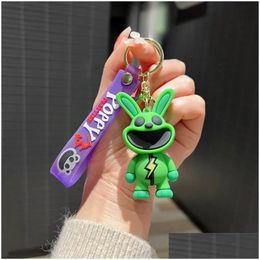 Decompression Toy Smiling Critters Scary Animal Keychain Pink Piggy Blue Elephant Pendant Drop Delivery Toys Gifts Novelty Gag Otju8