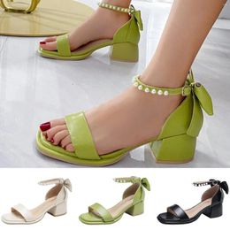 Sandals Slip Mules on Women Ladies for 851 Chunky Block Heels 356