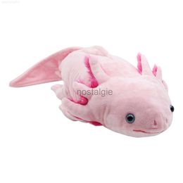 Animals Simulation Axolotl Plush Toy Animal Fish Cynops Soft Stuffed Pillow Doll For Kids Birthday 50CM L230707 240307
