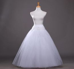 Ball GownAline Petticoats Tulle Netting Floorlength 468 Tiers UnderskirtSlipCrinoline For Wedding Dress In Stock BWQ0162453370