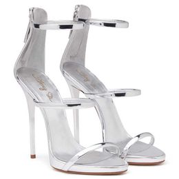 Trendy Bright Leather Open Back Wrap High-heeled Womens Sandals Platform Wedges Summer Sandal Flip Flop Sandles Heels Fenty Slides 240228